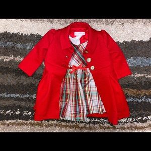 12 month old girls dress and jacket